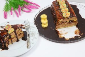 طريقة تحضير كيكة الموز بالشوكولاتة