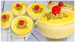 مكونات الكاسترد بالحليب والنشا