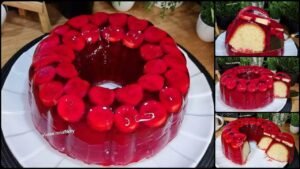 طريقة تحضير كيكة الجيلي