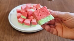 طريقة تغليف قطع المارشميلو